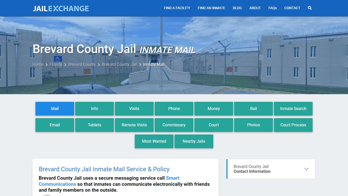 Inmate Mail - Brevard County Jail, FL - Jail Exchange